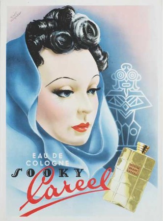 Careel - "Eau de Cologne "sooky"", Ladensteller, Kurt Hilscher um 1951 Careel - "Eau de Cologne "sooky"", Ladensteller, Kurt Hilscher um 1951