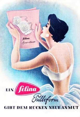 "Ein felina Pulliform gibt dem Rücken neue Anmut", Kurt Hilscher 1956 "Ein felina Pulliform gibt dem Rücken neue Anmut", Kurt Hilscher 1956