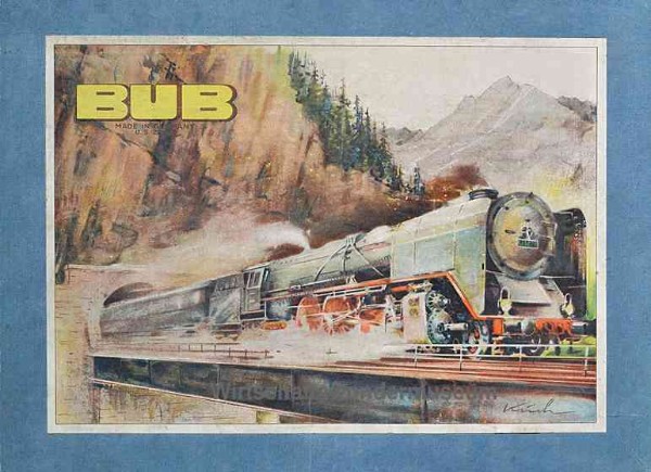 BUB Uhrwerk Eisenbahn 1950er Jahre BUB Uhrwerk Eisenbahn 1950er Jahre
