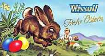 Ostern 1960er Jahre Wissoll Schokolade